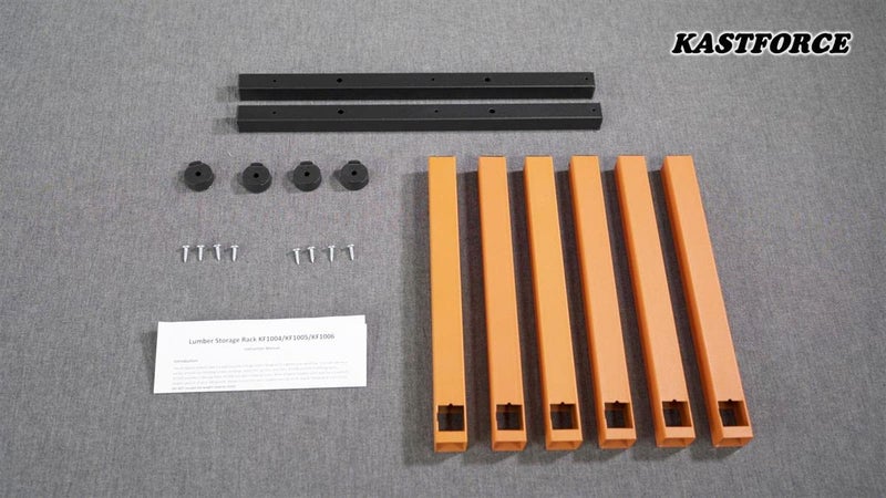 KASTFORCE KF1004 Lumber Storage Rack 3-Level System 110lbs per Level with Durable Sheet Metal Screws, Wood Rack - Image 3